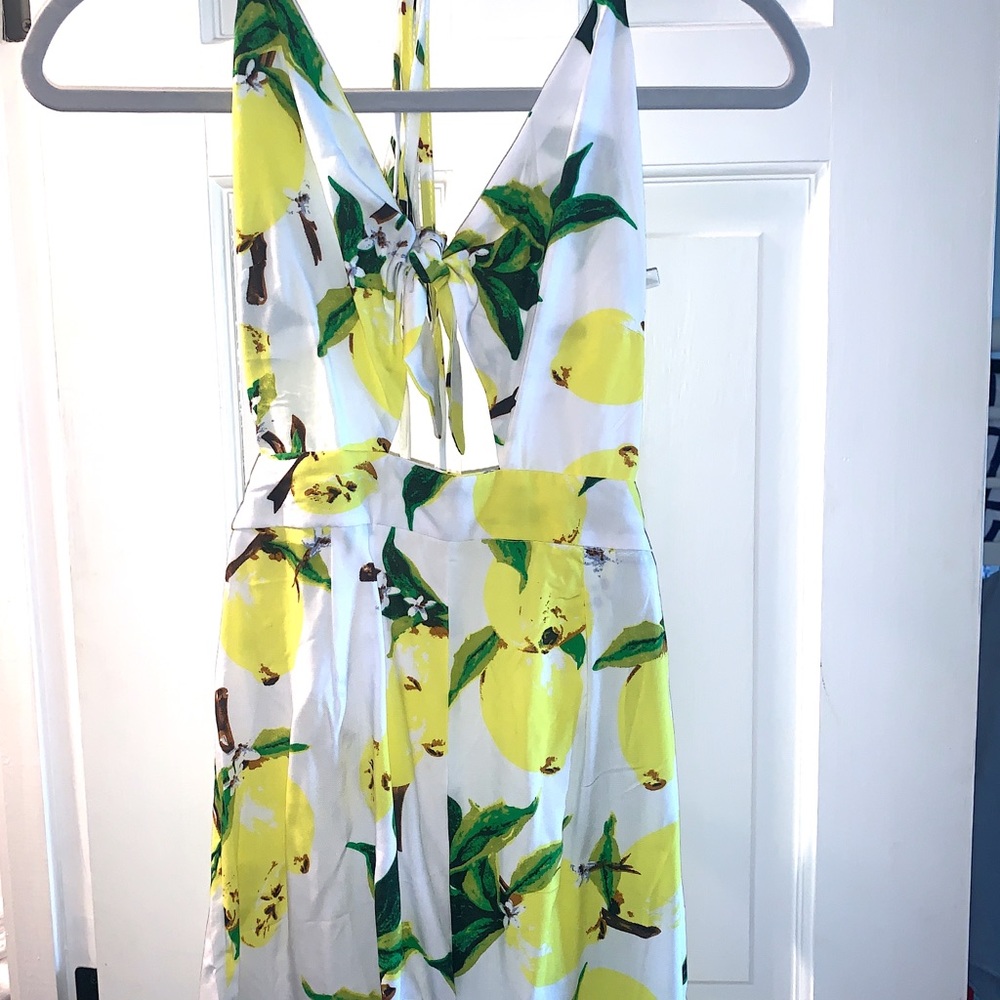 Lemon pattern romper